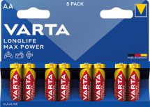 VARTA Longlife MAX Power alkalická AA BL8, 8kusů 