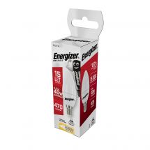 Energizer LED žárovka svíčka 5,2W ( Eq 40W ) E14, S15238, teplá bílá 