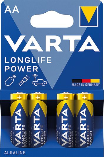 tužková baterie VARTA 4906 Longlife Power alkalická , AA LR6 blister/4 