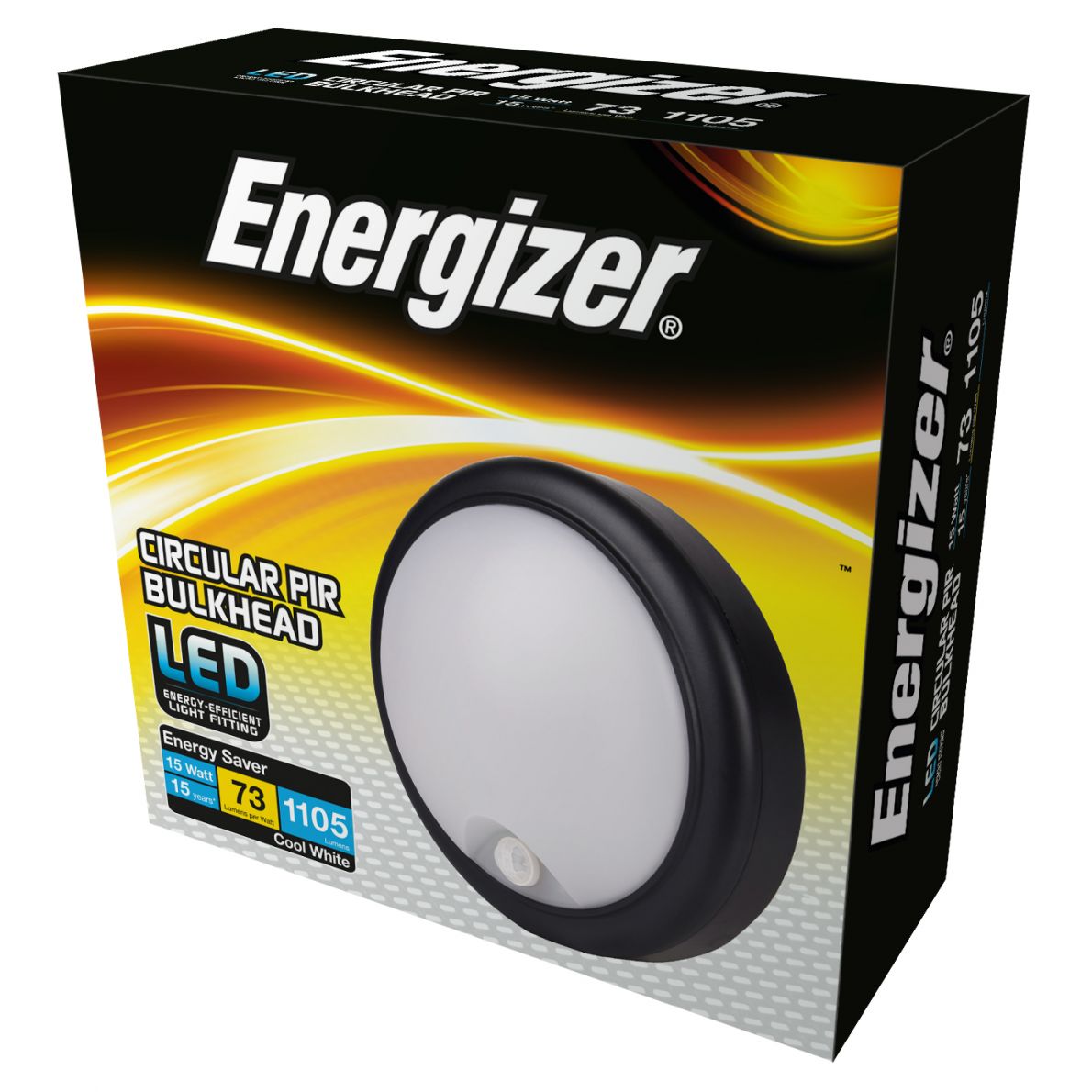 Energizer LED round bulkhead s PIR čidlem 15W S12973 