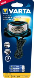 VARTA 16630 4xLED Outdoor Sports Head Light 3xAAA