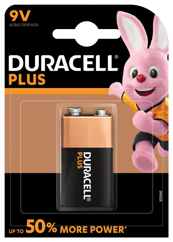 alkalická baterie Duracell PLUS 9V LR22  BL 1KS  