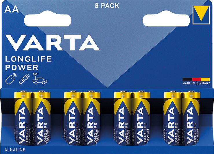 tužková baterie VARTA 4906 Longlife Power alkalická , AA LR6 blister 8kusů  