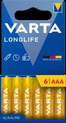 VARTA 4103 Longlife AAA LR03 blister - 6 kusů