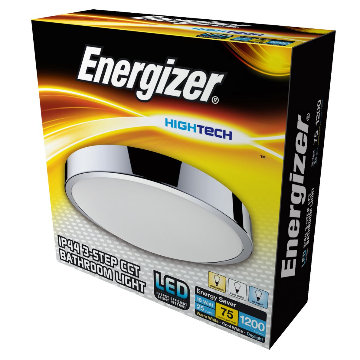 Energizer LED indoor/outdoor CCT Chrome Light svítidlo 16W S11963 