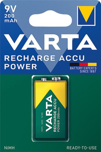 VARTA nabíjecí baterie 56722 9V blok 200 mAh, Ni-MH 