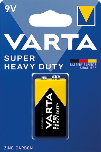 baterie VARTA 2022 Super heavy duty 9V blok R22 blister 