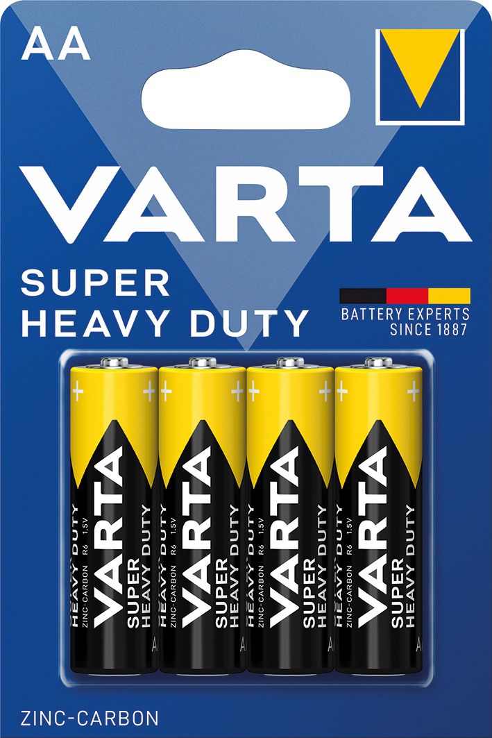 baterie VARTA Super heavy duty 2006 AA R6 tužková blister/4 ks 