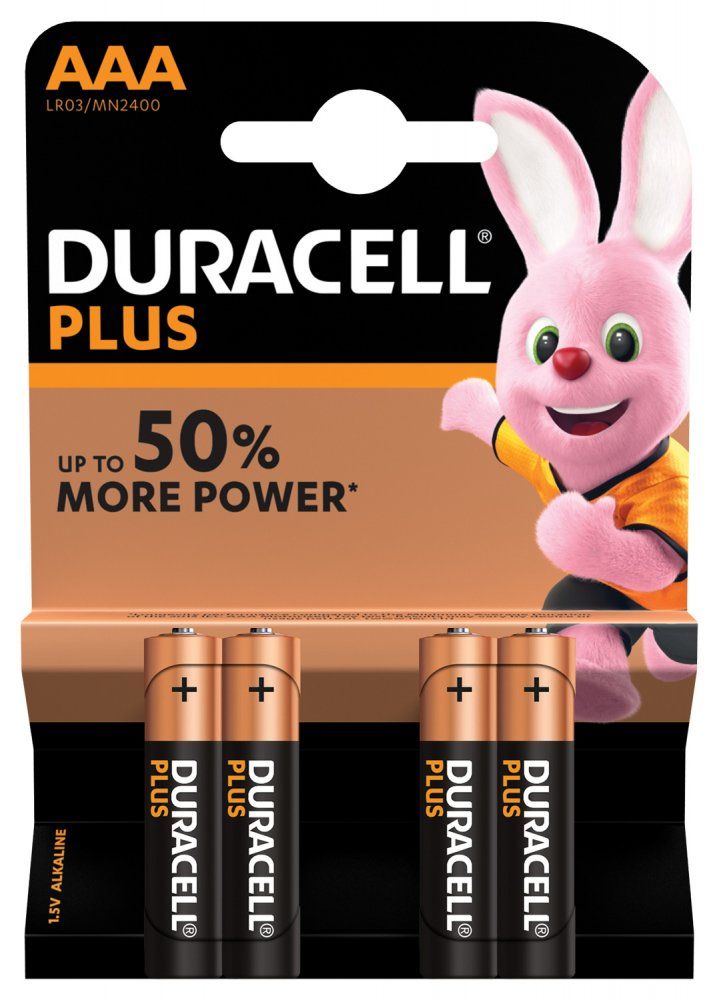 baterie Duracell PLUS LR03 AAA BL4 - 4kusy 