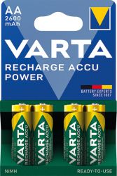 VARTA nabíjecí baterie 5716 AA mignon accu 2.600 mAh, Ni-MH / BL4 ks    R2U - přednabité