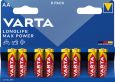 1 - VARTA Longlife MAX Power alkalická AA BL8, 8kusů  