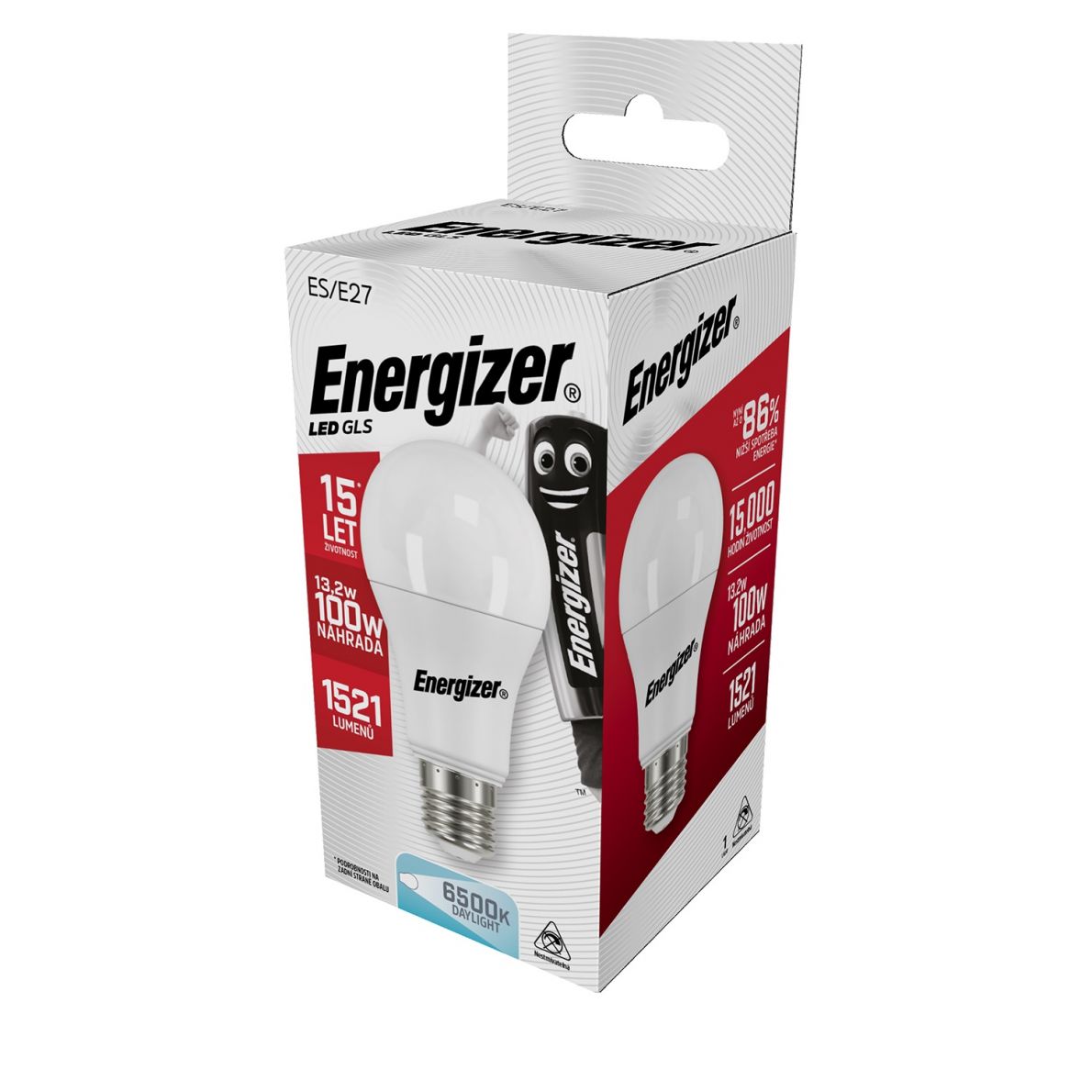 ENERGIZER LED GLS ŽÁROVKA 13,2W (SVÍTÍ JAKO 100W ) E27, S18425, STUDENÁ BÍLÁ 