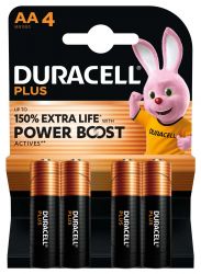 baterie Duracell PLUS Power Boost LR06 AA tužka BL 4kusy 
