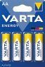 1 - baterie VARTA Energy alkaline 4106 AA LR6 BL4 