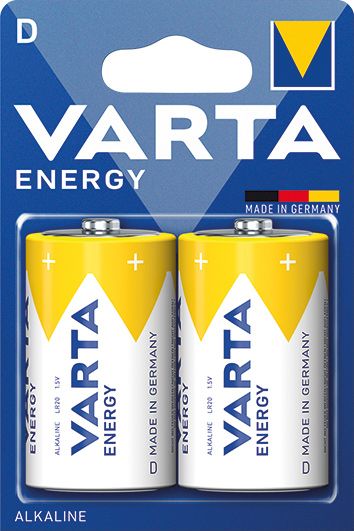 baterie VARTA Energy alkaline 4120 D LR20  BL2 2KS 