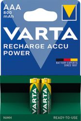 VARTA 56703 AAA micro accu 800 mAh, Ni-MH / bl.2   R2U přednabité accu